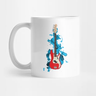 P-style Bass Guitar Fiesta Red Color Mug